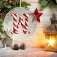 thumbnail image 6 of Christmas 26 Letters Candy Cane Hanging Ornaments, Acrylic Christmas Tree Candy Cane Alphabet Decoration Pendant, Christmas Candy Cane Ornament Xmas Tree Hanging Decor, 3.9 Inch, 6 of 6