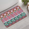 thumbnail image 2 of Colorful Geometric Pattern Bathroom Rugs Mat,Non Slip Microfiber Bathroom Rug,Rubber Backing,Soft Bathroom Mats for Bathroom Floor,Tub and Shower,17x27in(43x68cm), 2 of 5
