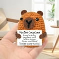 thumbnail image 5 of Mini Positive Capybara Christmas Birthday Gifts for Men Women Grandkids Stocking Stuffers for All Xmas Basket Gift for Friend Emotional Cheer Support Desk Decor(Brown-3.15"), 5 of 6