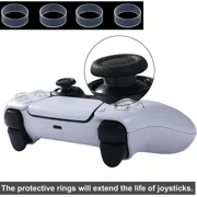 4 Pack Hall-Effect Joysticks Replacement for DualSense PS5 Controller, 3D Analog Sensor Wheel Thumb Sticks Joystick Rocker Module Replacement for PlayStation 5 Controller