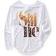 thumbnail image 1 of Camiseta gráfica Aeropostale Shine para mujer, blanca, extra pequeña, 1 of 1