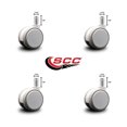 thumbnail image 2 of 2.375 Inch MRI Safe Casters – 7/16 Grip Ring Stem – Set of 4 – Service Caster, 2 of 2