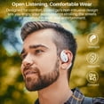 thumbnail image 3 of TOZO AI Noise Cancel Headphones, Open Ear Earbuds, Bone Conduction Headphones, 80H, 100+ Languages AI Translation, AI Clear Calls, OrigX Acoustics Stereo Bass, Lightweight Comfortable Wear, 3 of 10