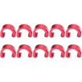 thumbnail image 1 of Abrazaderas en forma de C KAIYANG 10 piezas para bicicleta de montaña guía de manguera rojo, 1 of 5