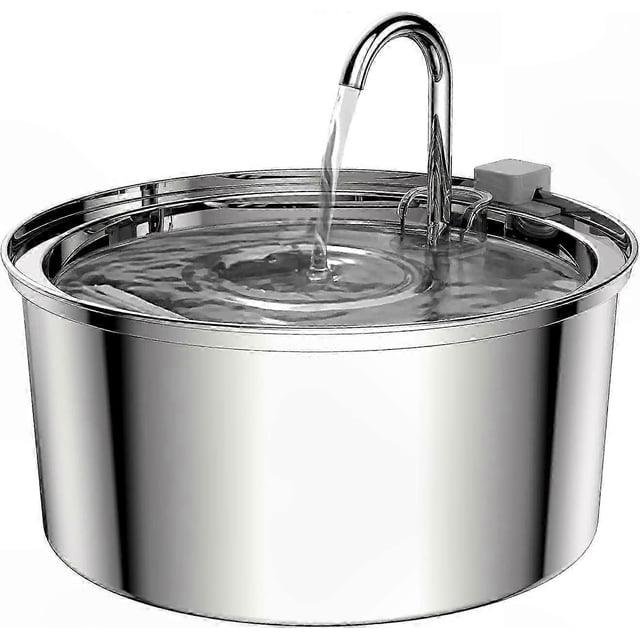 3.2L Pet Water Fountain for Cats & Dogs - Quiet Stainless Steel Design