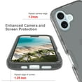 thumbnail image 5 of Allytechgroup Transparent Phone Case for Apple iPhone 16, Not-Yellowing Shockproof Anti-Scratch Without Screen Protector Case Cover for iPhone 16, Black, 5 of 6