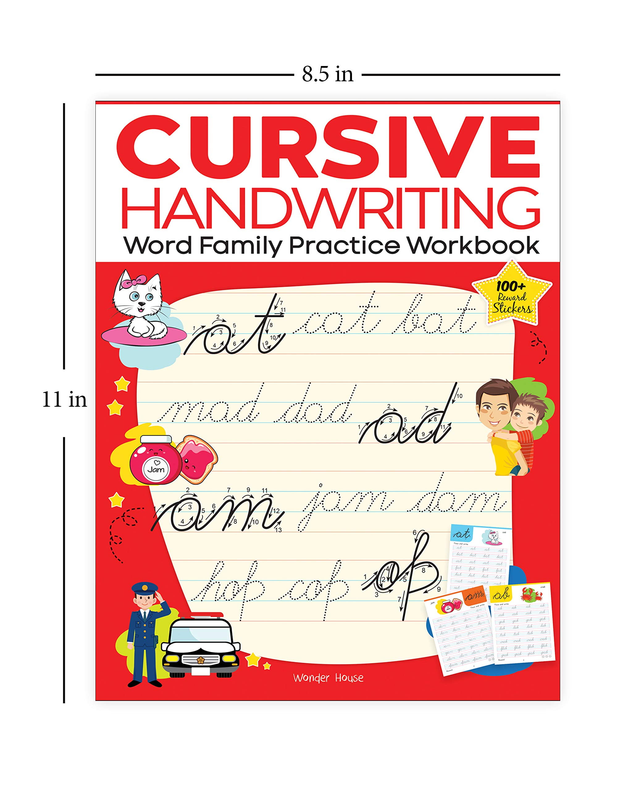 Cursive Handwriting: Word Family: Practice Workbook for Children, (Paperback)