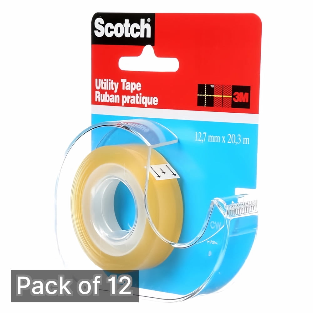 Scotch Utility Tape, 1/2-Inch (Pack of 12)