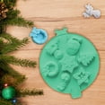thumbnail image 5 of Hvmvliv Ice Trays 7-Compartments Christmas Tree-Shape Christmas Ice Cubes Trays Reusable Cute Ice Blocks Making Molds Food Grade Silicone Ice Moulds Green, 5 of 7