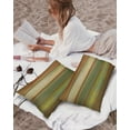 thumbnail image 5 of Waterproof Outdoor Throw Pillows with Inserts 12"x20" Set of 2, Sage Green Brown Soft Decorative Pillowcases for Couch Bedroom, Country Vintage Ombre Wooden Grain Pillow Covers for Sofa Living Room, 5 of 8