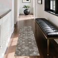 thumbnail image 5 of Washable Kitchen Runner Rug 2x5 ft, Non-Slip Soft Low Profile Kitchen Runner Rug with PVC Backing, Farmhouse Vintage Distressed Floral Oriental Rug for Kitchen Sink, Hallway & Laundry Room, 5 of 6