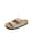 NATURAL, variant on BURUDANI Women's Adjustable Buckle Flat Wide Sandals