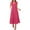 Hot Pink, variant on Women Maxi Dresses V-Neck Sleeveless Solid Color Pleated Flowy Long Tank Dresses for Women Trendy Gray M