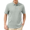 thumbnail image 2 of DayScoop Mens Big & Tall T-Shirt Summer T Shirt Short Sleeve Solid Color Fashion Casual Collared Button Down Embroidered Loose Oversize Tops, 2 of 6