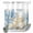 BotanicalZF8835, variant on No Hook Shower Curtain with Built-in Rings - Blue Coastal Ocean Beach Themedl Washable Waterproof Fabric Bathroom Curtains for Hotel,Rentals, 60 X 72 Inch Long , Starfish Shell Coral