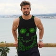 thumbnail image 6 of Pofeuu Numbers Skull Print Men's Workout Tank Tops Sleeveless Muscle Gym Shirt Quick Dry-4X-Large, 6 of 7