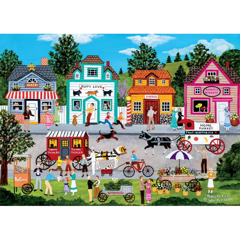 Ceaco - Jane Wooster Scott - Happy Go Lucky - 1000 Piece Jigsaw