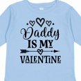 thumbnail image 4 of Inktastic Daddy is My Valentine Holiday Girls Long Sleeve Toddler T-Shirt, 4 of 5