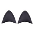 thumbnail image 1 of Accesorio de adorno de orejas de gato para casco autoadhesivo de 2 uds para motocicleta negro, 1 of 5