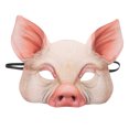 thumbnail image 1 of EeaseMX Half Face Animal Mask Máscara de cerdo para Fiesta Festival Halloween Masquerade Fancy Ball Cosplay (Rosa), 1 of 8