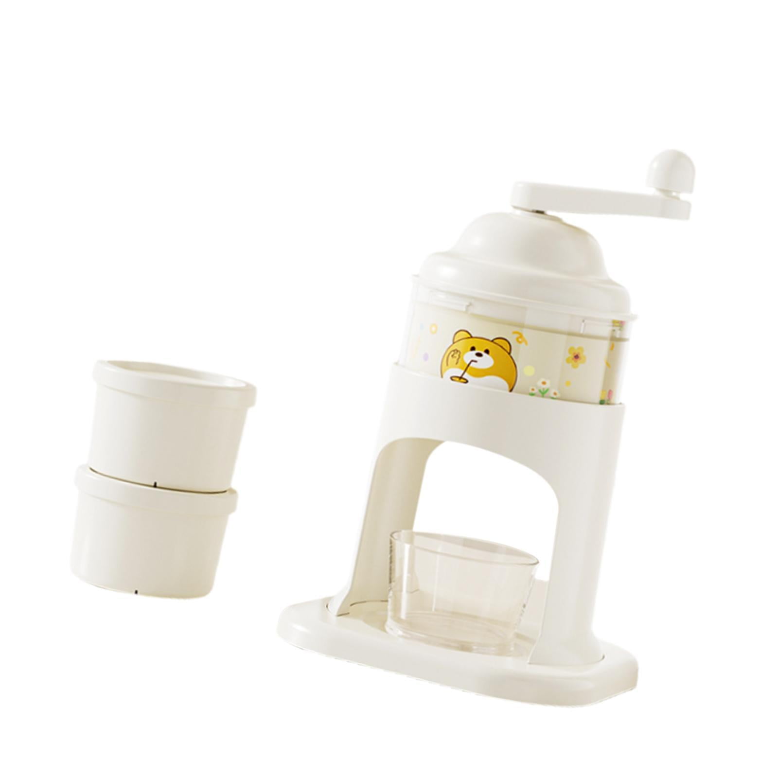 FashionCha Manual Rotary Ice Crusher Hand Shaved Ice Machine Easy to Clean Portable DIY Fun