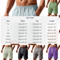 thumbnail image 3 of Npasoilc Cargo Shorts for Men Solid Color Elastic Waist Drawstring Knee Length Short Pants Fitness Training Shorts with Multi-Pocket, 3 of 5