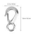 thumbnail image 2 of SKISUNO 2 Pcs Crochet en Acier Inoxydable Robuste avec Grand Trou pour une Forte Capacité de Charge et une Installation Facile, 2 of 8