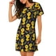 thumbnail image 2 of Fotbe Ducks Bata de Dormir para Mujer con Estampado, Camisón de Algodón de Manga Corta, Ropa de Dormir Casual, 2 of 6