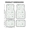 thumbnail image 2 of ZICANCN Waterproof Car Floor Mats Full Set, Green Fruits Vegetables Automotive Carpet Mats for Vehicle Trucks Suv Jeep, 4 Pieces, 2 of 6