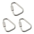 thumbnail image 1 of Transemion Mousqueton Extérieur Portable Porte-Clés en Acier Inoxydable Lien Rapide 6mm 3Set, 1 of 6
