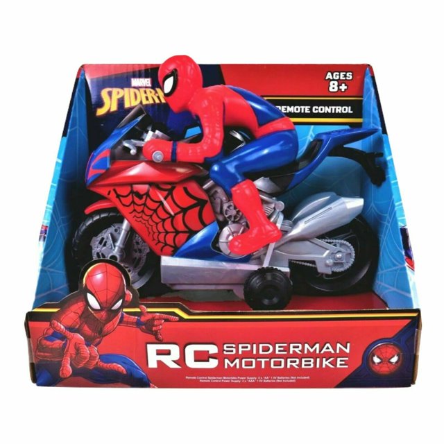 Marvel Spiderman RC Motorbike Remote Control High Speed Red