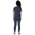 thumbnail image 4 of Moomaya Womens Plain Nightwear Set w/ Pyjama Cotton Sleepwear 2 Pcs Nightdresses-76N, 4 of 7