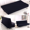 thumbnail image 7 of Folding Sofa Bed Cover Solid Color Futon Armless Slipcover Polyester Elastic Fabric All-Inclusive Cover, 7 of 7