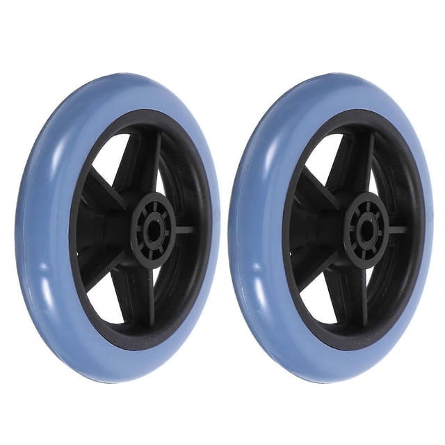 Round Shape 2Pcs Wheelchair Front Wheels Ideal For Indoor Use Offering Smooth Operation And Wear-resistant Qualities