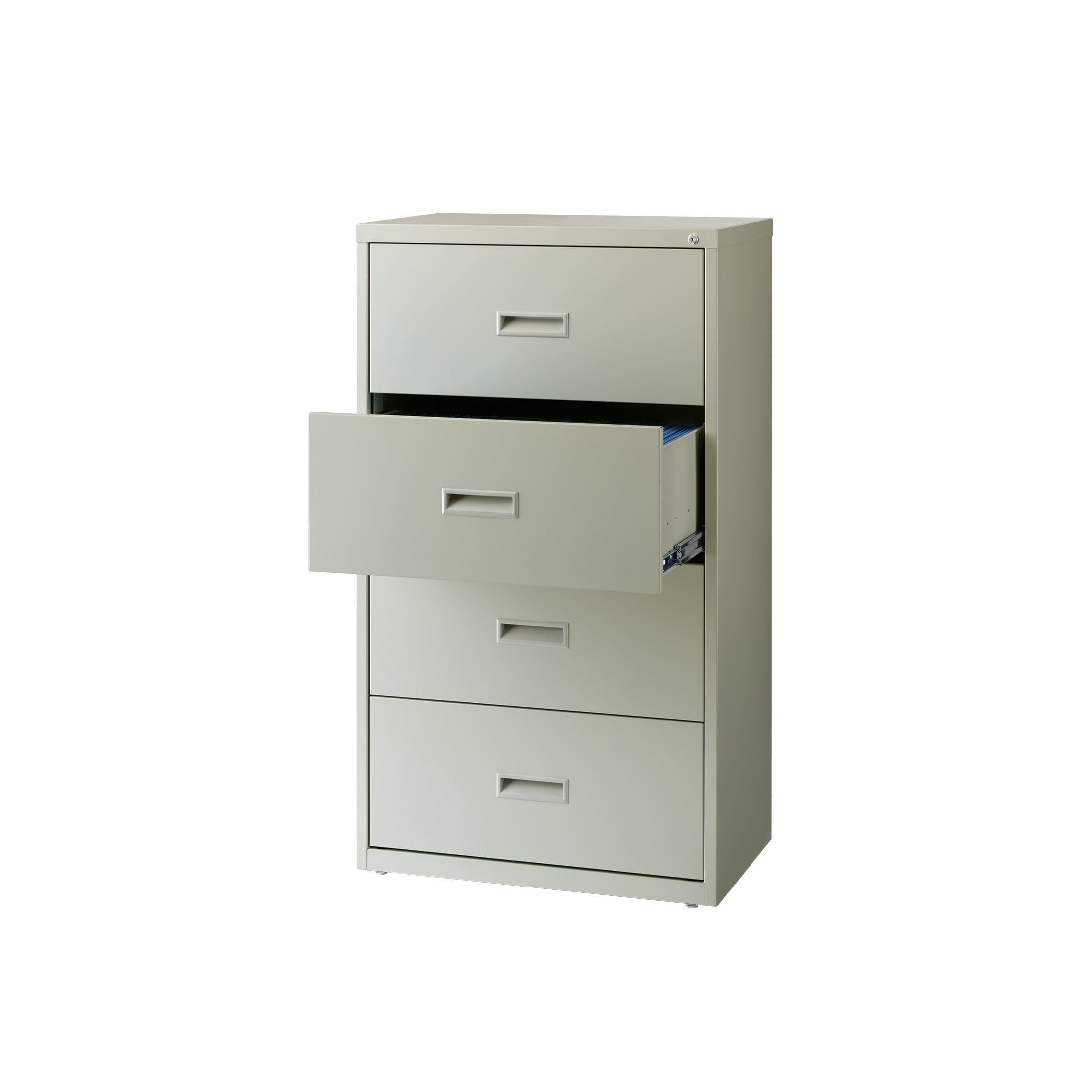 Hirsh 30-in Wide HL1000 Series Metal 4 Drawer Lateral File Cabinet in Light Gray