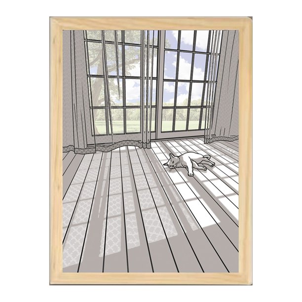 Marcos De Imagen Luz Nocturna Acrílico Decoración LED Luz Pintura 3 velocidades Regulable Luz Sombra Pintura Lámpara LED WDOplteas Para estrenar