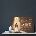 thumbnail image 6 of God Is With Her She Will Not Fall Canvas Wall Art, Praying Woman Inspirational Christian Canvas Wall Art, Bedroom Home Office Decor, Ideal Gift for Moms Daughter, 6 of 7