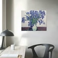 thumbnail image 3 of COMIO Irises Canvas Prints Wall Art Flowers by Van Gogh Famous Oil Paintings Reproduction Modern Stretched and Framed Floral Picture Giclee Artwork Ready to Hang for Bedroom 20x16in, 3 of 4