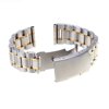 18-22mm Stainless Steel Watch Band Strap Side Button Clasp Buckle Bracelet US