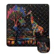 thumbnail image 2 of HELLHERO Beautiful & Practical Fusion Sewing Machine Pad Organizer Foldable Polyester Fabric Lightweight Colorful Sunflower Design for Friend Family Gift Household, 2 of 5