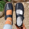 thumbnail image 2 of Xfvqtps Womens Casual Walking Sandals Closed Toe Sandals Hook and Loop Strap Hollow out Breathable Comfortable Shoes, 2 of 9