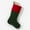 Green, variant on Personalization Mall Yuletide Elegance Velvet Stocking - Red