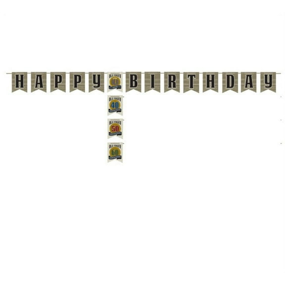 Over the Hill 'Ole Fogey' Customizable Happy Birthday Banner (1ct)