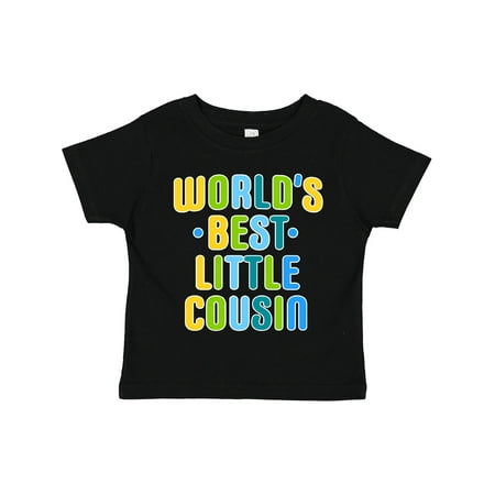 

Inktastic Worlds Best Little Cousin Gift Toddler Boy Girl T-Shirt