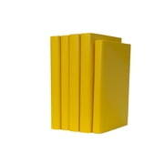 Pen & Willow Yellow Paper-Wrapped Decorative Books - Real, eco-friendly, shelf-ready book bundles for home or office decor, weddings or staging.