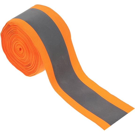 GOOHOCHY Strip Fluorescent Reflective Tape Sewn on Clothes 500.00X5.00X0.10CM Orange