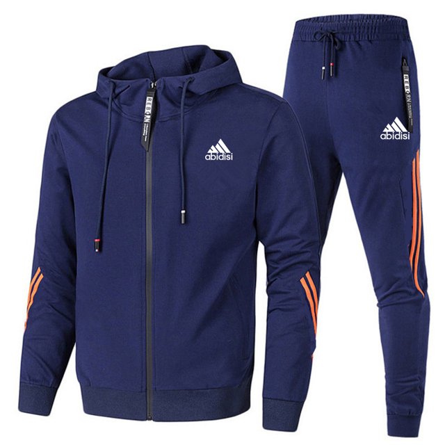 Conjunto de sudadera con capucha y pantalones deportivos para hombre, chándal informal de alta calidad para deportes al aire libre, chándal de manga larga para gimnasio 2024