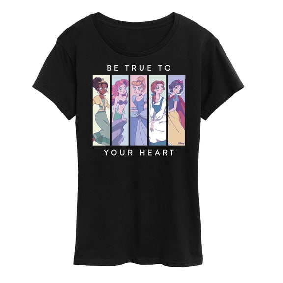 Disney Princess - Be True to Your Heart Women's Short Sleeve Graphic T-Shirt