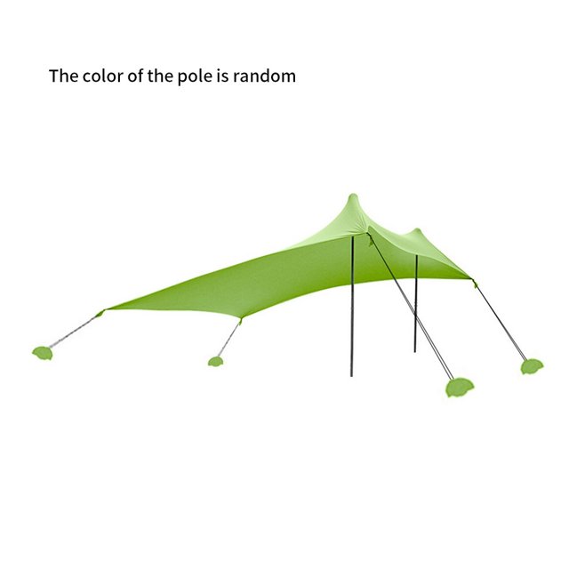 Sonducket Sombrilla de playa familiar, carpa ligera para sombra de sol, carpa portátil para exteriores, impermeable, plegable, para acampar, Color de carpas verde Sonducket OD001750-03B