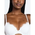 thumbnail image 4 of Joyspun Women's Bridal Lace and Satin Push Up Bra, Sizes XS-XXXL, 4 of 5